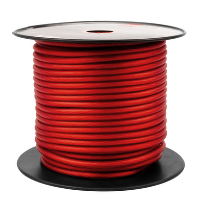 Силовой кабель ACV  ACV KP50-1302OFC Силовой кабель красный 8AWG (50m)/чистая бескислородная медь/
