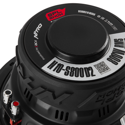 Сабвуфер ACV SPL SHOW NITRO N10-S800D2 10" 2+2 Ом