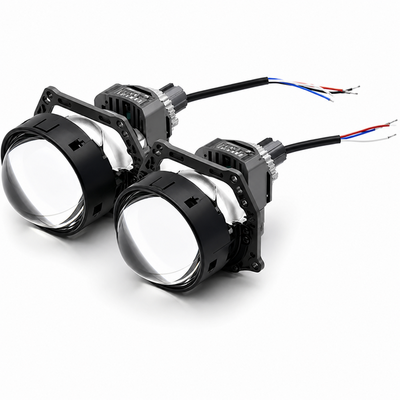 Светодиодная BI-LED линза Sariti S7 3.0 дюйма, 2 чипа, 5500K, 12V, 49W/58W, крепление 3R и съемное гаечное (пара)
