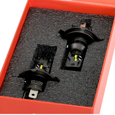 Светодиодная лампа головного света MTF серия IMPRESS RETROFIT H4/H19, 12V, 24W, 2100LM, 3500K, штатный размер, к-кт. RF04K4
