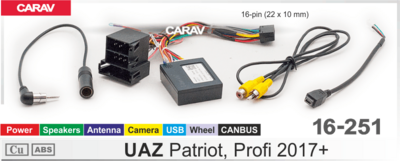 Комплект проводов для Android CARAV 16-251