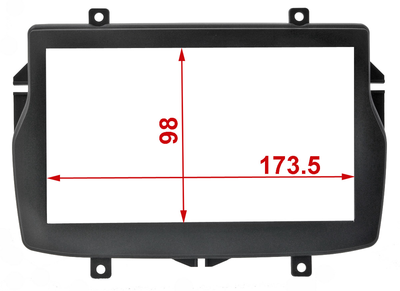 Рамка переходная Incar 95-3344 LADA Vesta 2din (крепеж) (98x173)