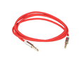 Кабель AUX Aura RCA-J10R, миниджек, 3,5 > 3,5 mm, красный, 1 метр