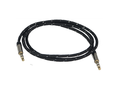 Кабели AUX Aura RCA-J11B, миниджек, 3,5 > 3,5 mm, чёрный, 1 метр