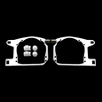 Рамка для би-линз MTF ZKW lens to HELLA 3R G5 without AFS (TC-BMW-17) (пара)