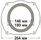 Проставочные кольца КИРКОРОБ F26.16-3 Toyota Prado 120, Camry 35