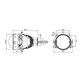 Светодиодная BI-LED линза MTF WideBeam PRO 2.0 6000К (HL65K60) (пара)