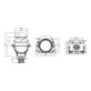 Светодиодная BI-LED линза MTF DYNAMIC VISION Compact, 12В, 45Вт, 5500К, 2,5 дюйма, компл. 2шт. HL45K55M