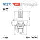 Светодиодная лампа головного света MTF серия IMPRESS RETROFIT H7/H18, 12V, 24W, 2100LM, 3500K, штатный размер, к-кт. RF07K4