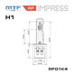 Светодиодная лампа головного света MTF серия IMPRESS RETROFIT H1, 12V, 24W, 2100LM, 3000K, штатный размер, к-кт. RF01K4