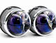 Противотуманные фары Sariti N5 Blue Lens, 3.0 дюйма, 12V, 45/76W, 6000K, универсальное крепление (компле